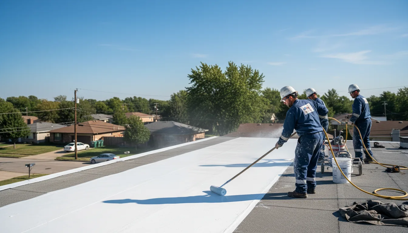 Commercial roof coating in Palmyra, IL near me
